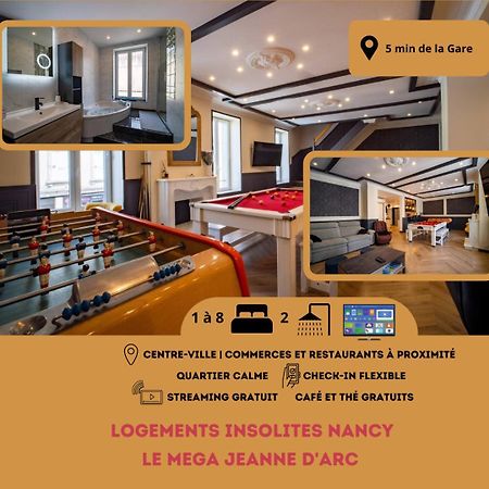 Mega Jeanne D'Arc Billard Baby Foot Logements Insolites 낭시 외부 사진